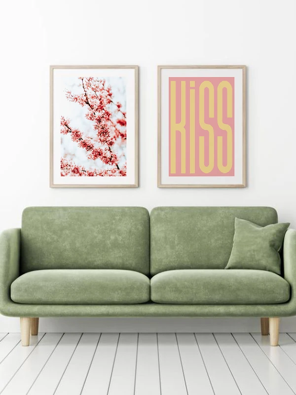 Sevgi Ağacı Temalı 2'li Çerçeveli Tablo