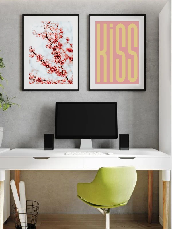 Sevgi Ağacı Temalı 2'li Çerçeveli Tablo