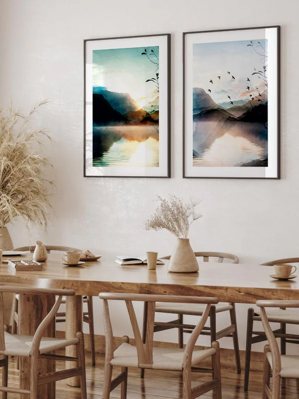 Yansıyan Gerçeklik Temalı 2'li Çerçeveli Tablo