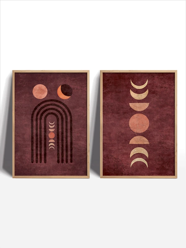 Evrenin Döngüsü Temalı 2'li Çerçeveli Tablo