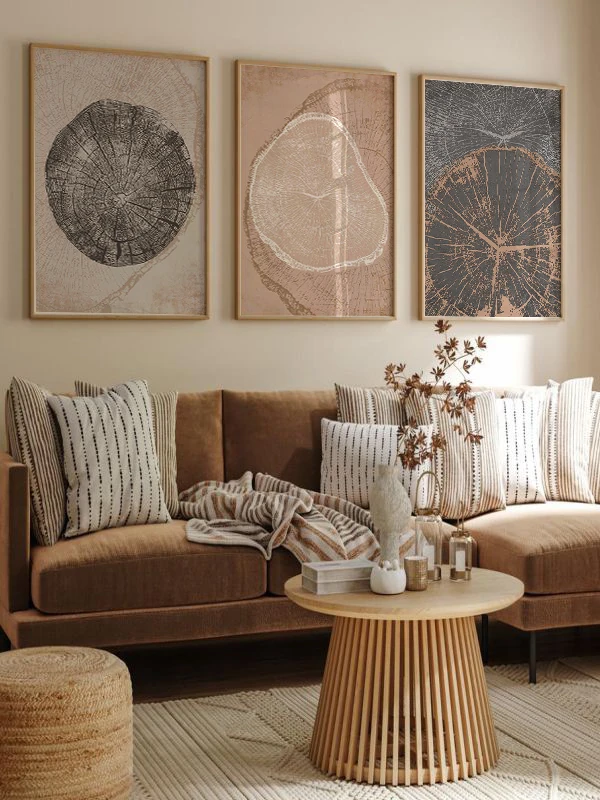 Krater Temalı 3'lü Çerçeveli Tablo