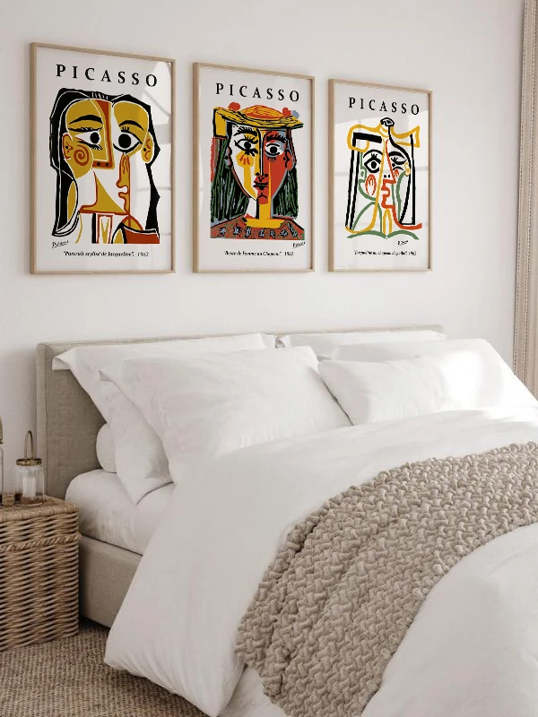 Tanrıça Temalı 3'lü Çerçeveli Tablo