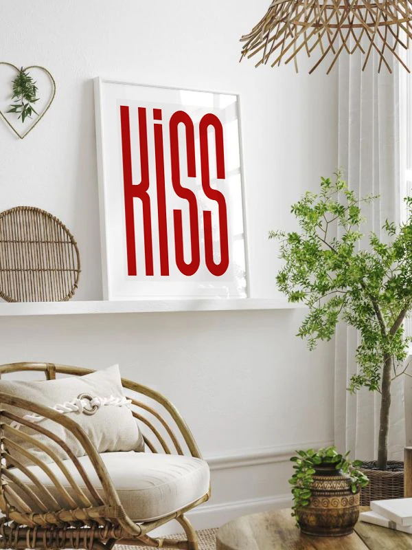 Keep It Simple Silly Temalı Çerçeveli Tablo