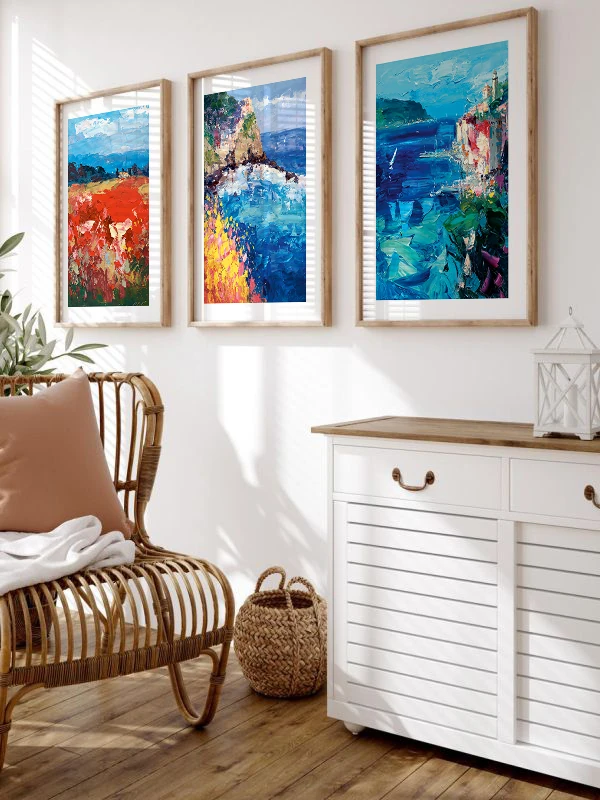 Bereketli Topraklar Temalı 3'lü Çerçeveli Tablo