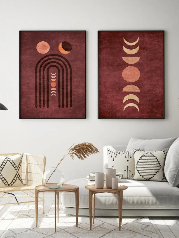 Evrenin Döngüsü Temalı 2'li Çerçeveli Tablo