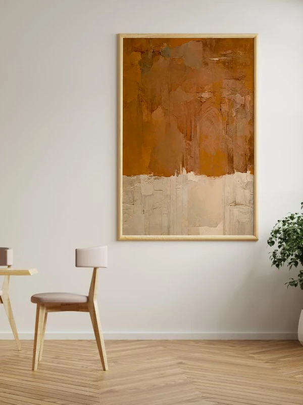 Kayalık Temalı Çerçeveli Tablo