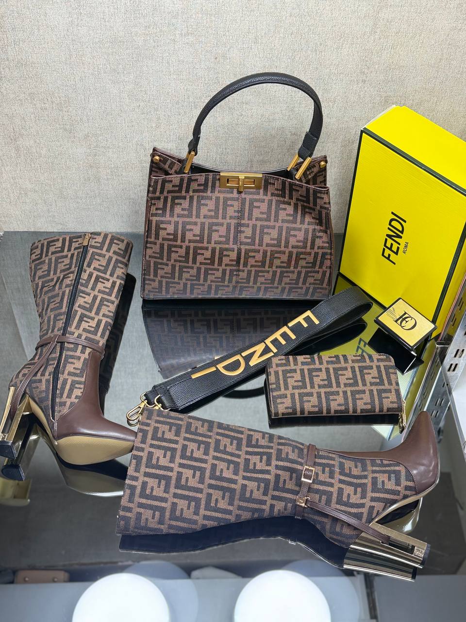 Fendi Çanta & Ayakkabı Kombin + cüzdan