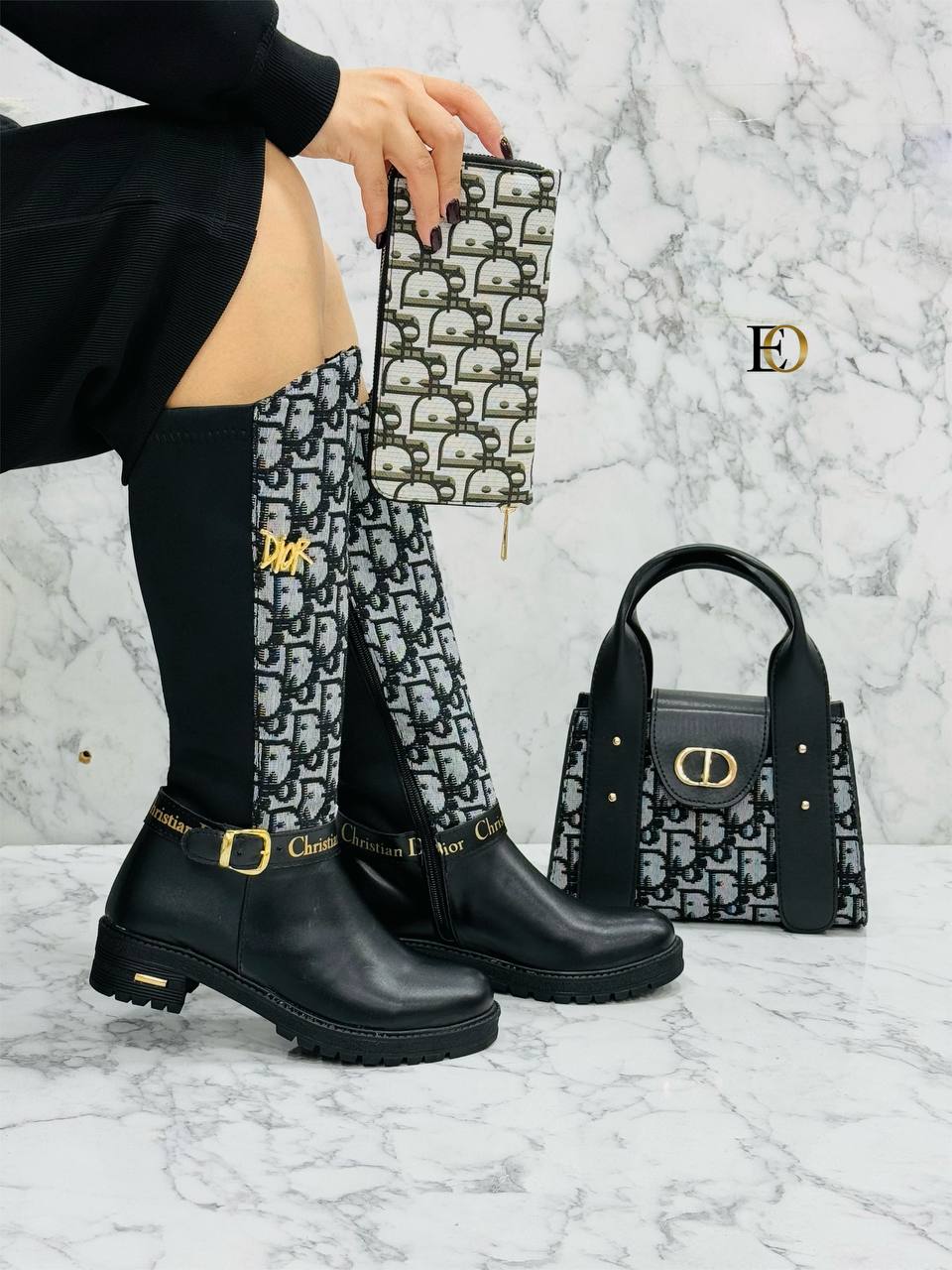 CHRISTIAN DIOR  Çanta &Ayakkabı Kombin+Cüzdan