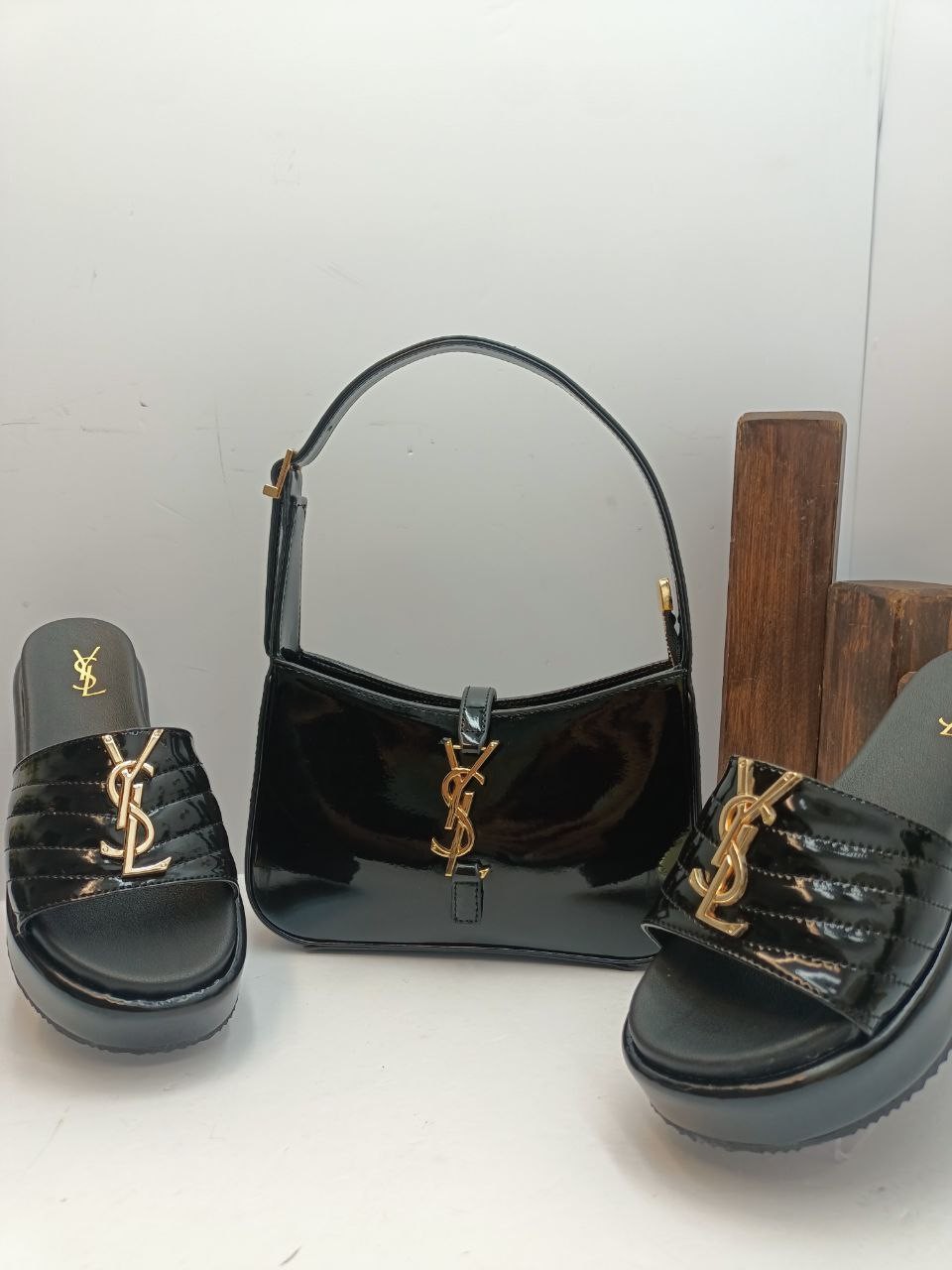 Ysl Çanta & Terlik Kombin 