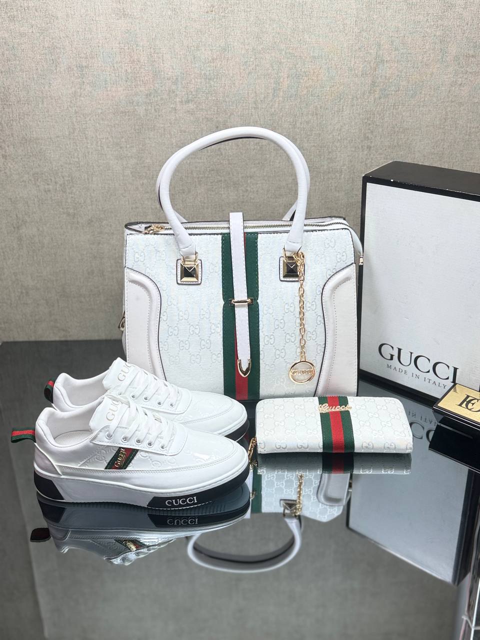 Gucci Çanta & Ayakkabı Kombin + Cüzdan