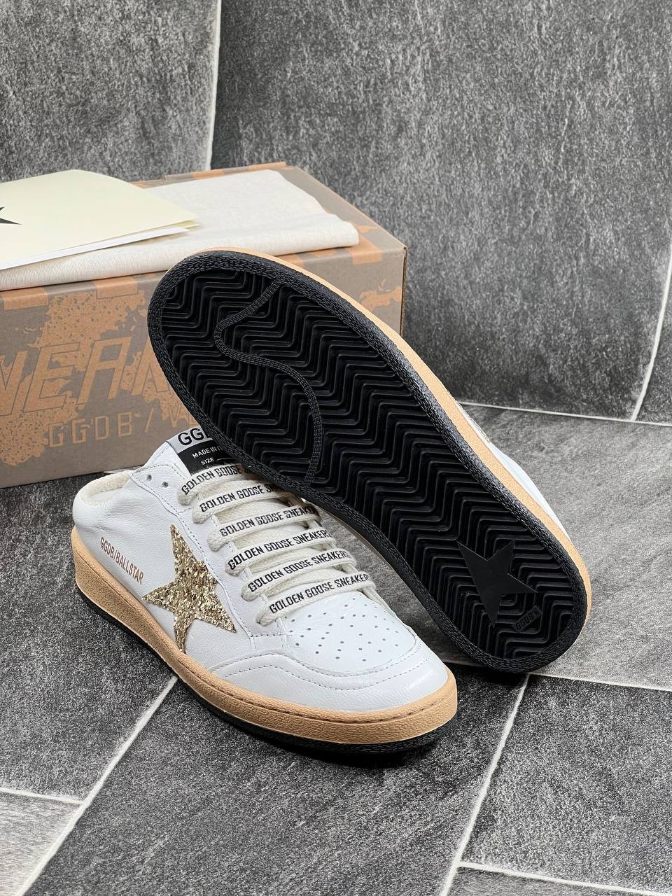 İthal Golden Goose Terlik %100 Deri 