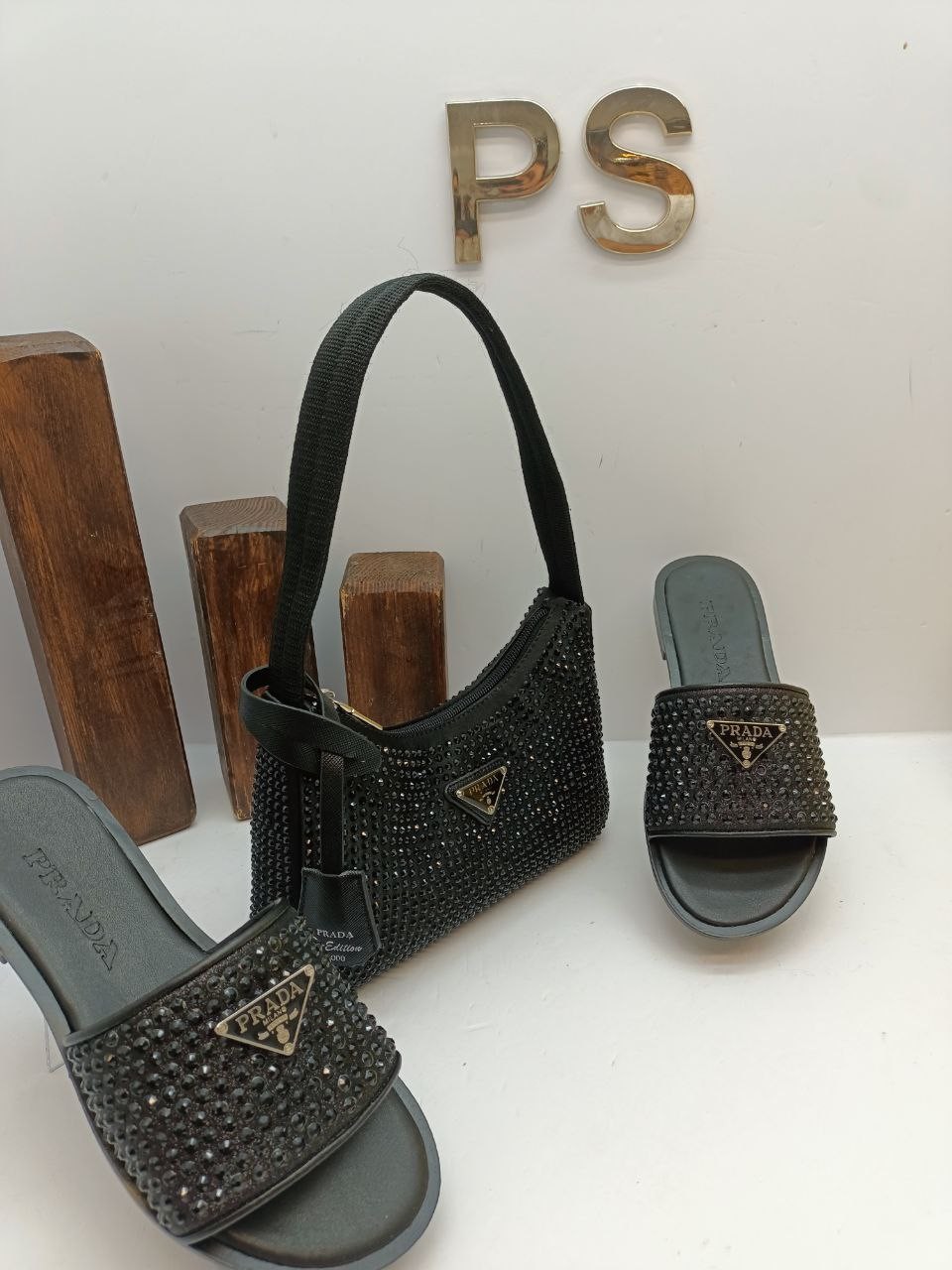 Prada Terlik & Çanta Kombin İTHAL