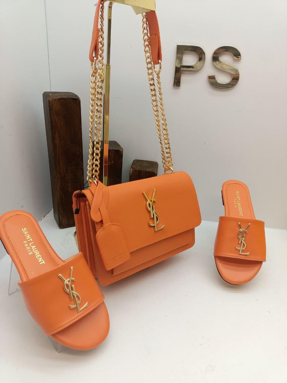 Ysl Terlik & Çanta Kombin İTHAL