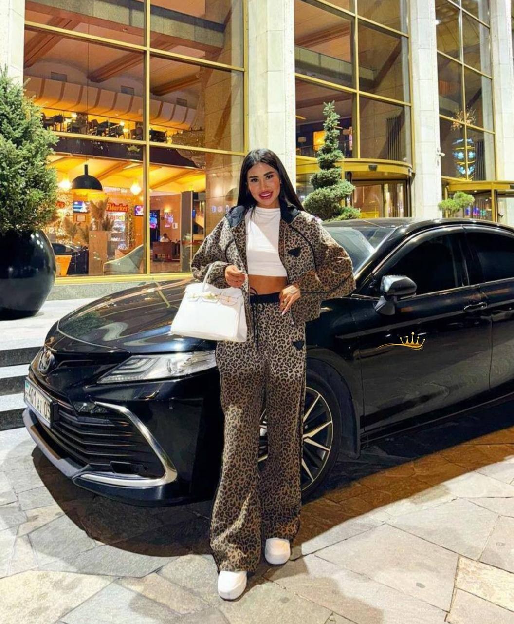 2 iplik kumaş leopar desenli 