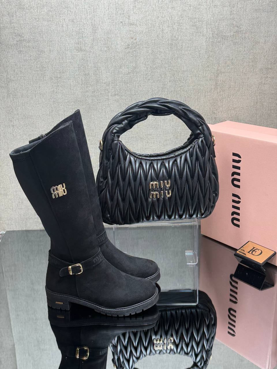Miu Miu Çizme & Çanta Kombin