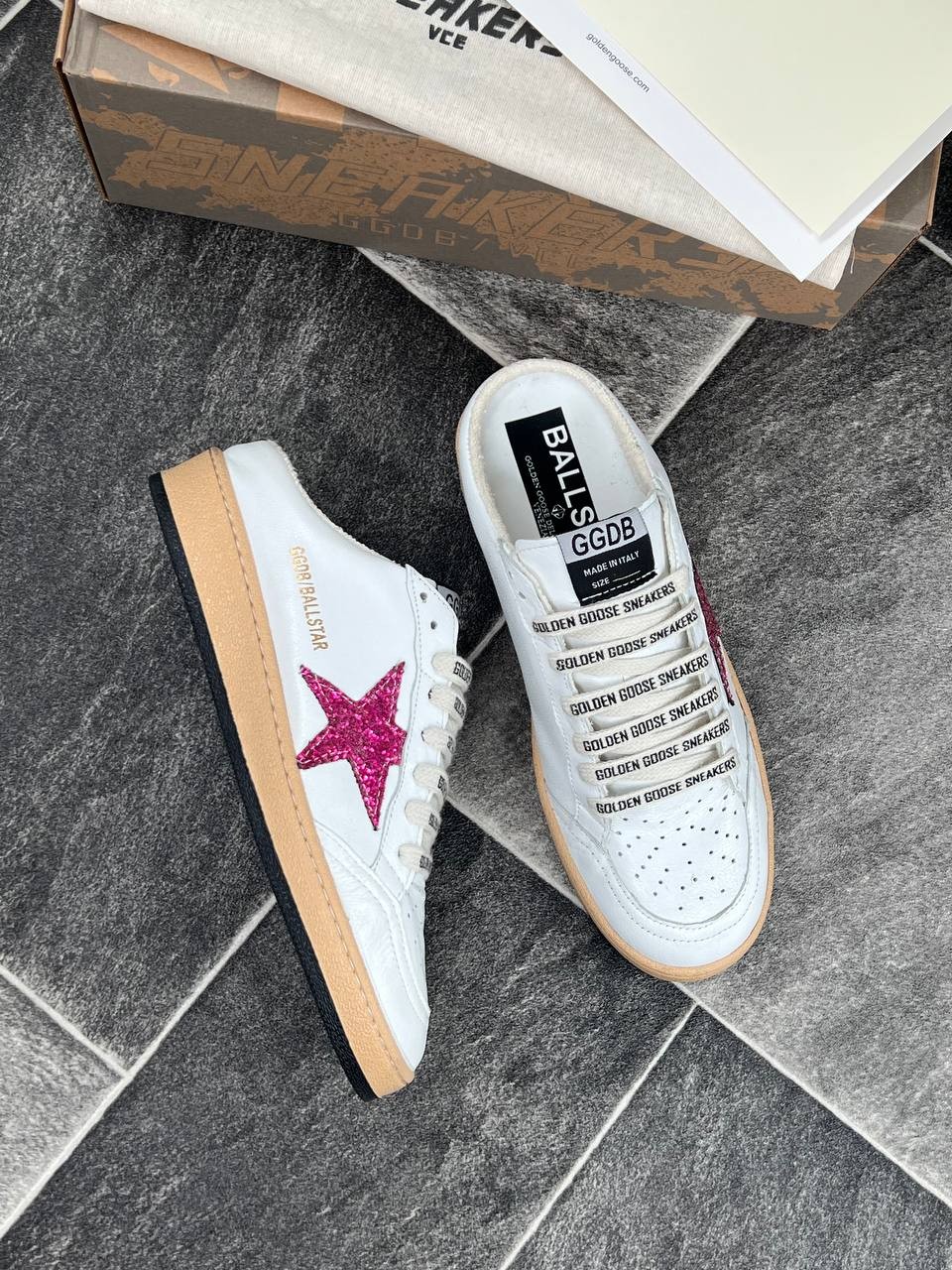 İthal Golden Goose Terlik %100 Deri 