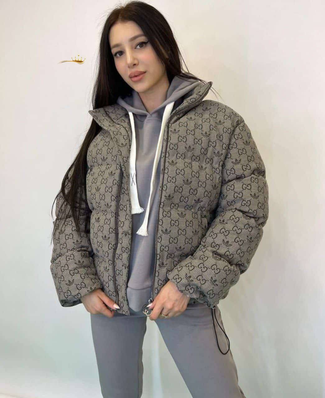 İthal jakar kumaş astarlı mont Gucci & Adidas