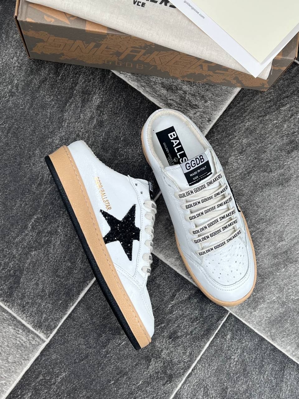 İthal Golden Goose Terlik %100 Deri 