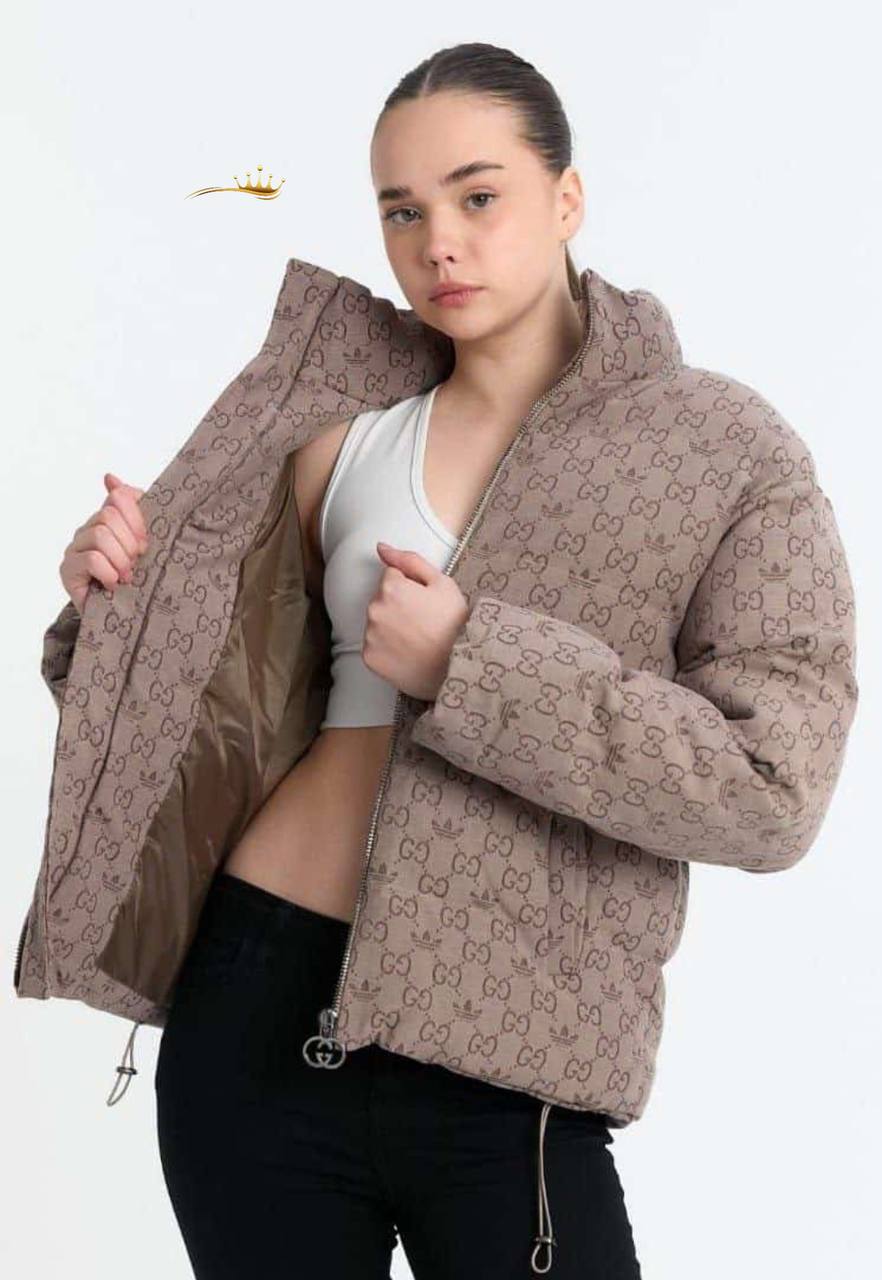 İthal jakar kumaş astarlı mont Gucci & Adidas
