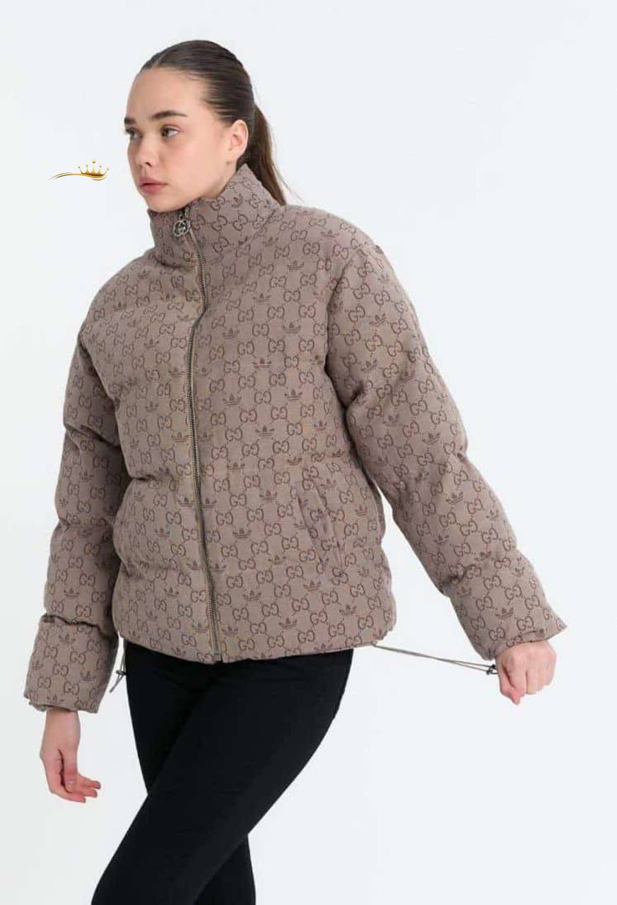 İthal jakar kumaş astarlı mont Gucci & Adidas