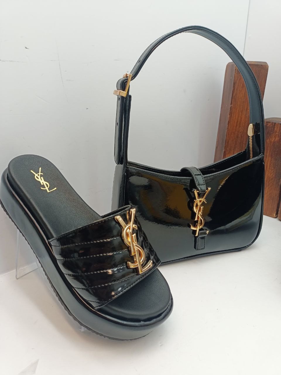 Ysl Çanta & Terlik Kombin 