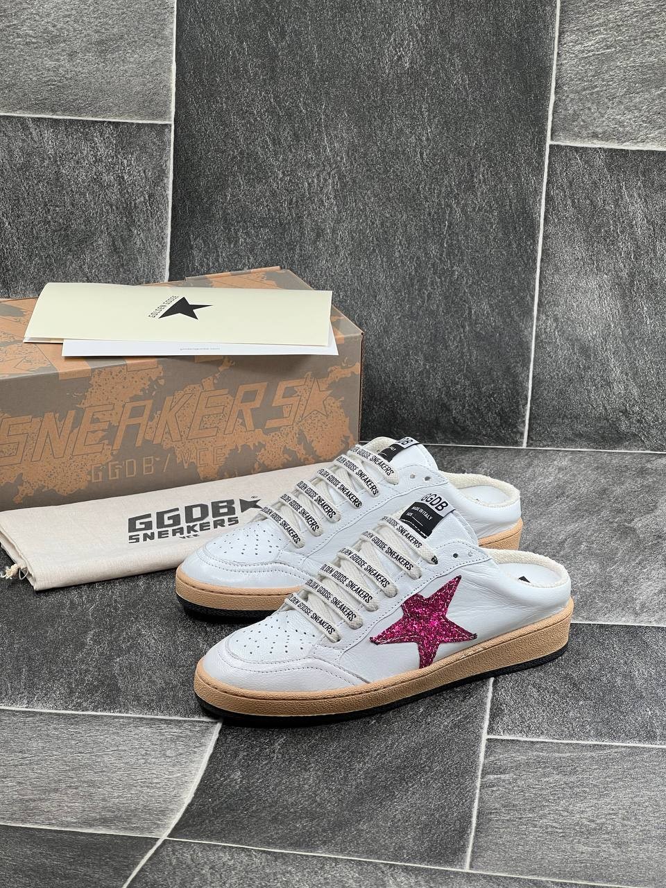 İthal Golden Goose Terlik %100 Deri 