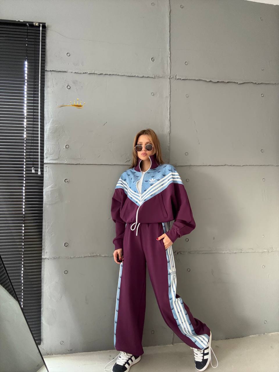 3 iplik kumaş kot detay logo desen 2 li takım