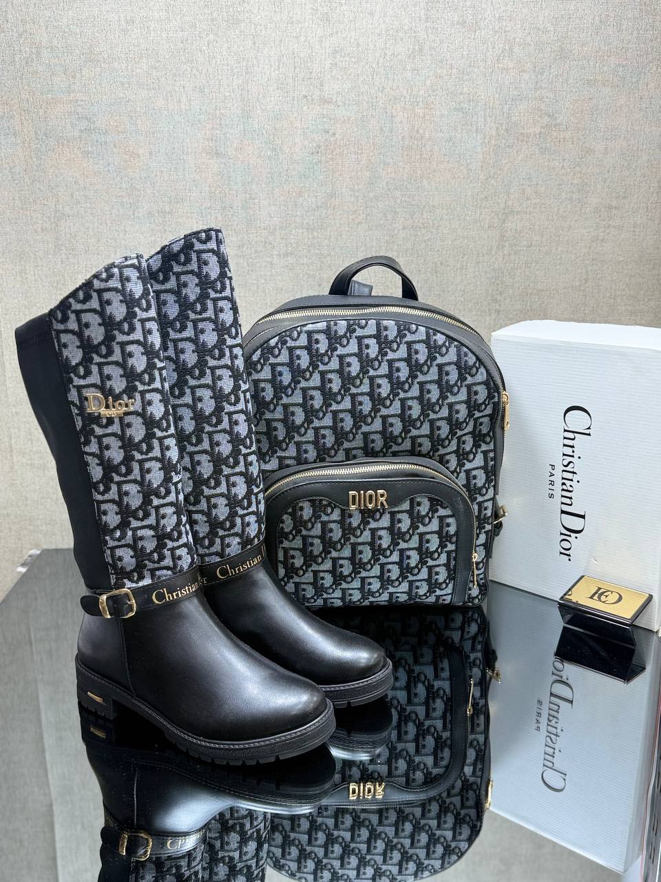 CHRISTIAN DIOR Çanta & Çizme Kombin 