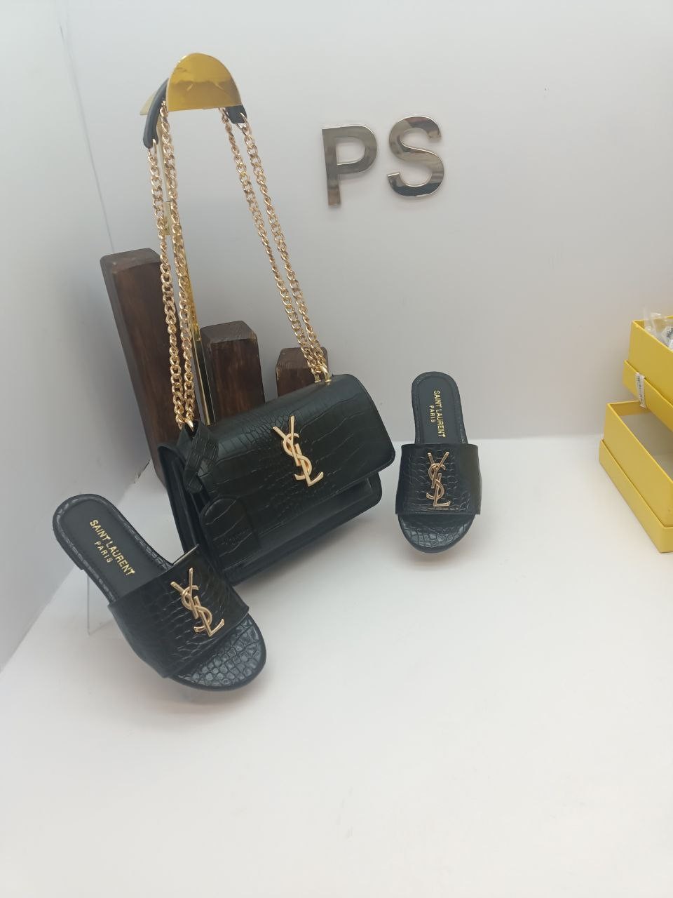 Ysl Terlik & Çanta Kombin İTHAL