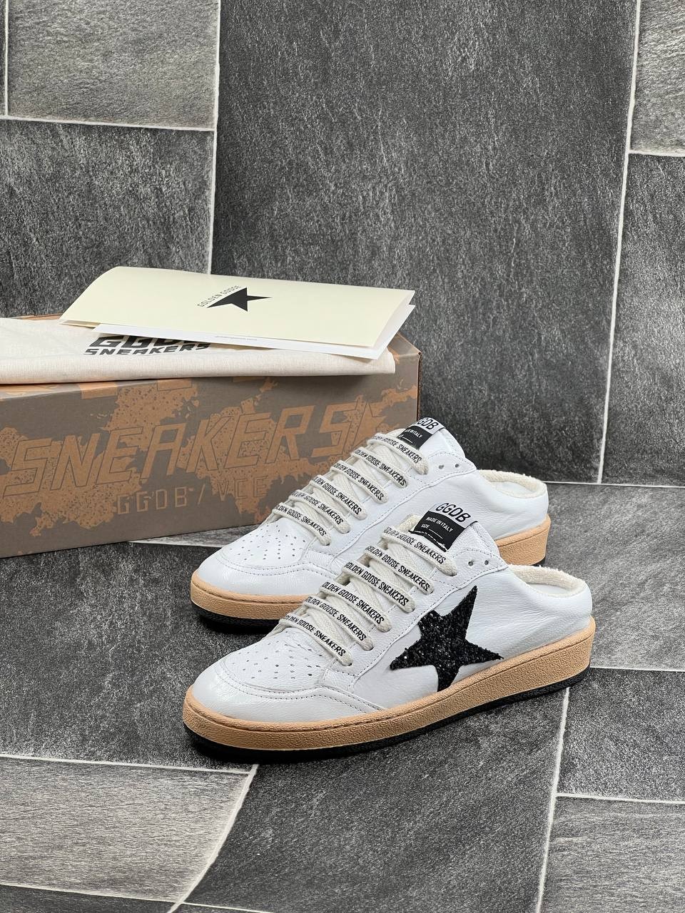 İthal Golden Goose Terlik %100 Deri 
