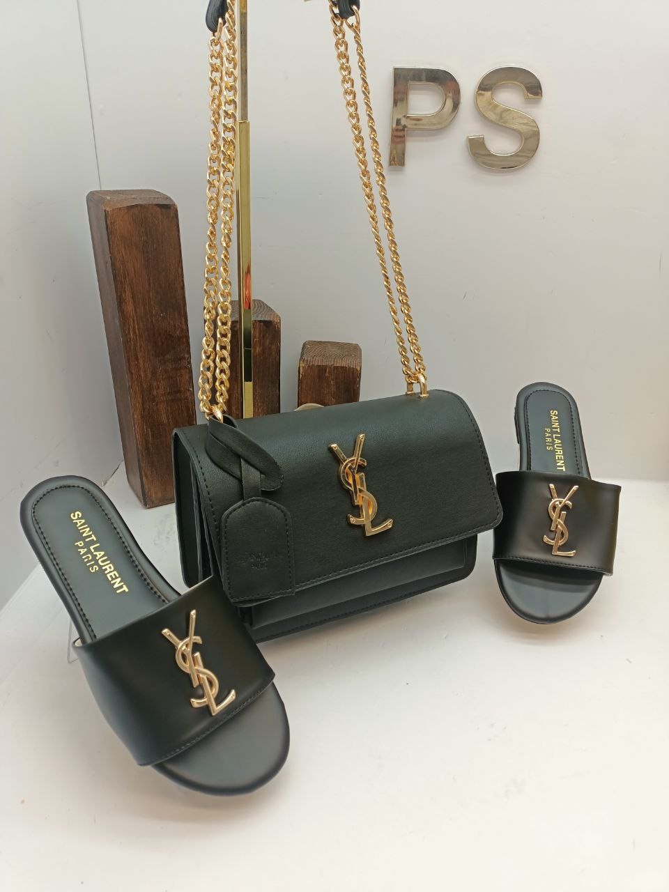 Ysl Terlik & Çanta Kombin İTHAL
