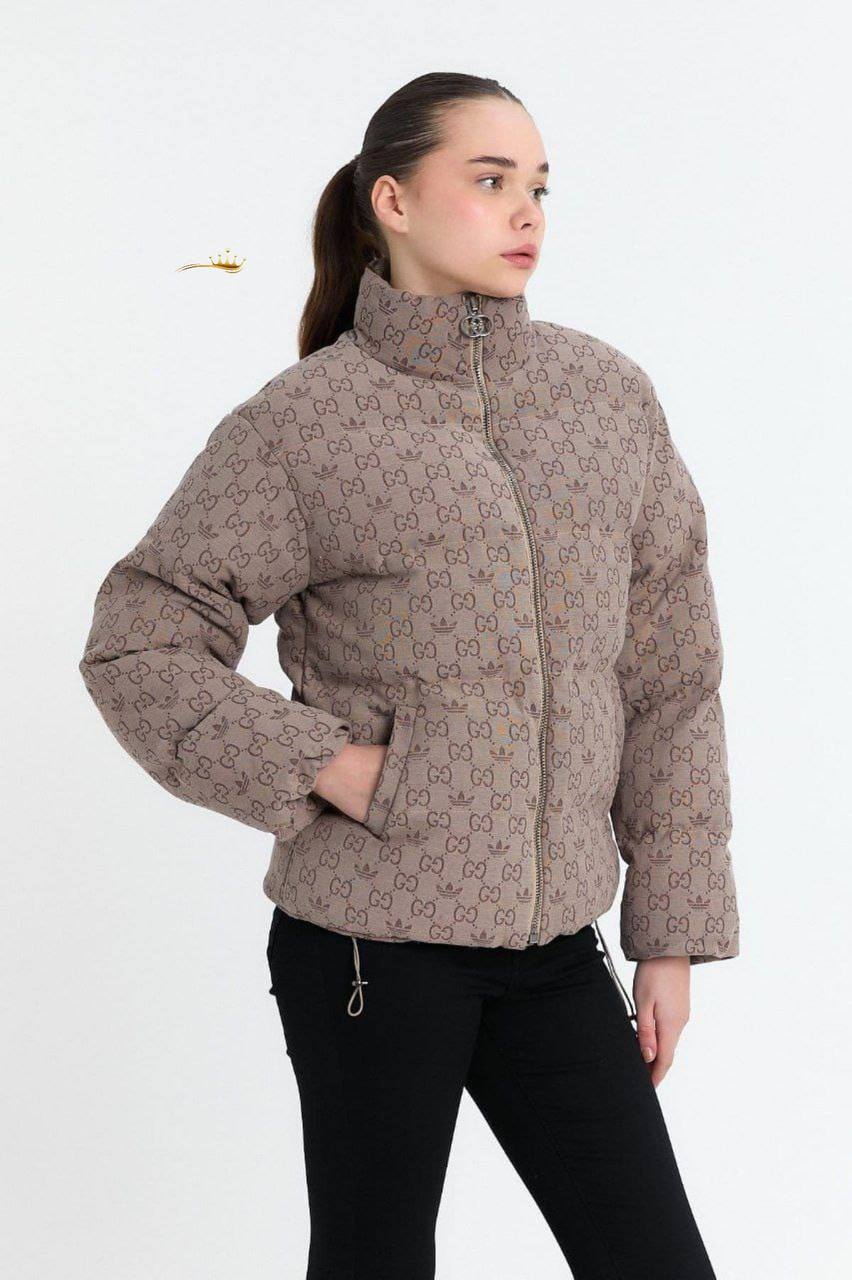 İthal jakar kumaş astarlı mont Gucci & Adidas