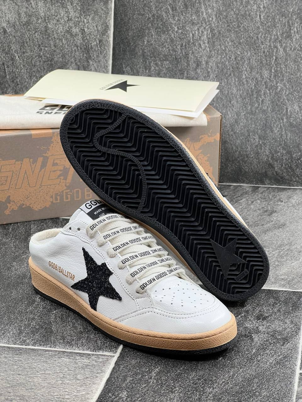 İthal Golden Goose Terlik %100 Deri 