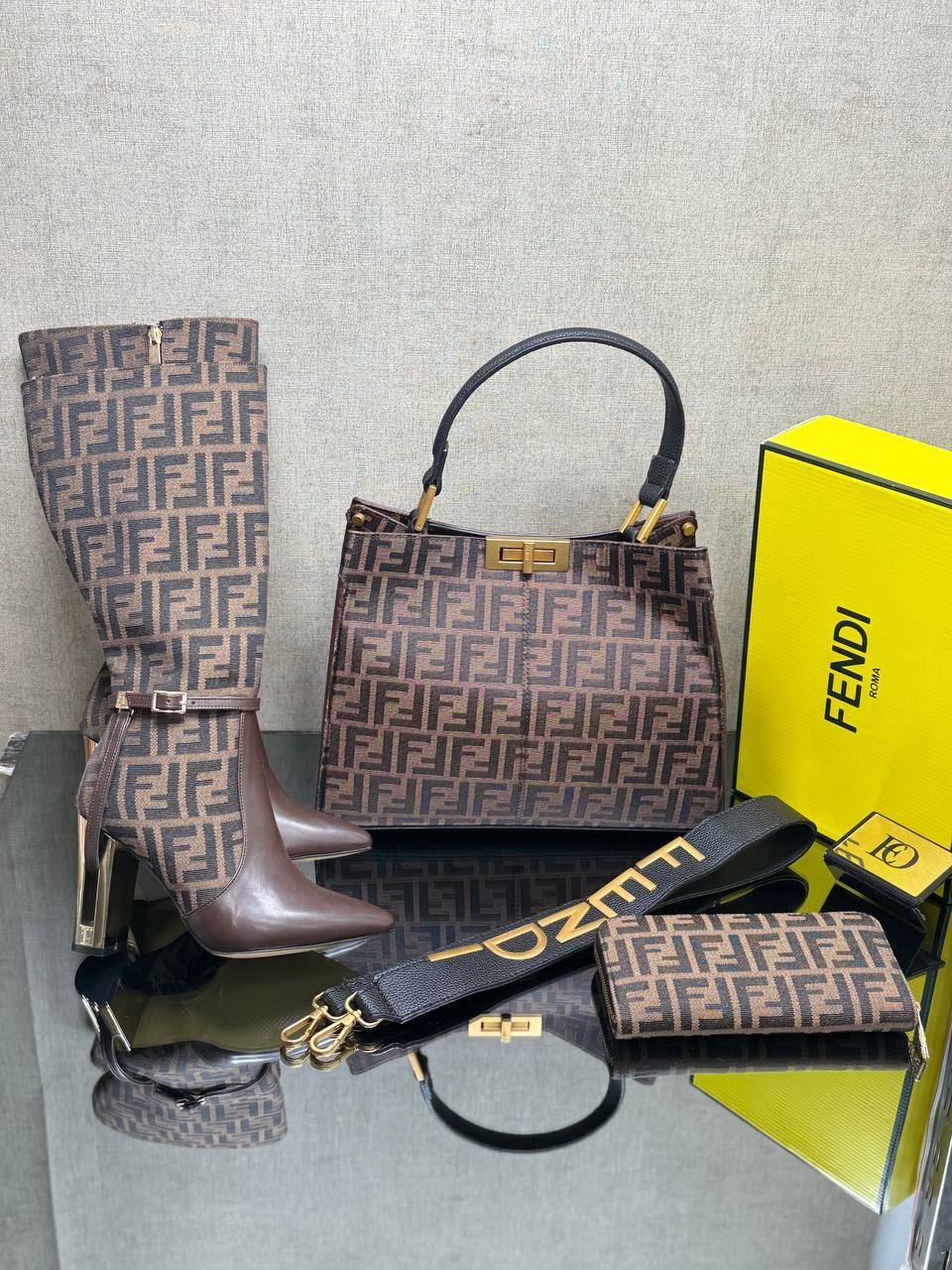 Fendi Çanta & Ayakkabı Kombin + cüzdan