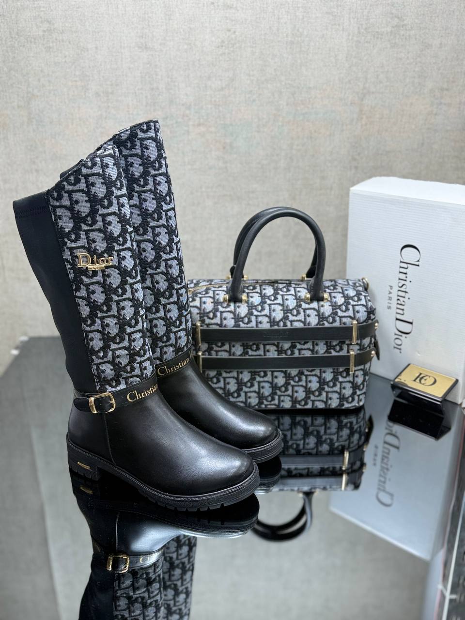 CHRISTIAN DIOR Çanta & Çizme Kombin 