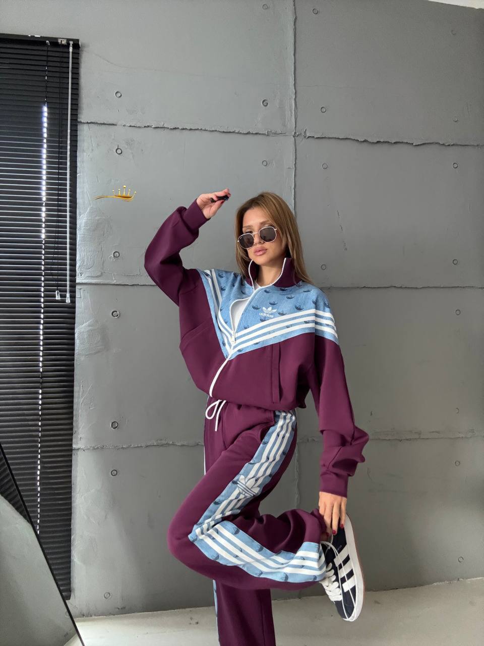 3 iplik kumaş kot detay logo desen 2 li takım