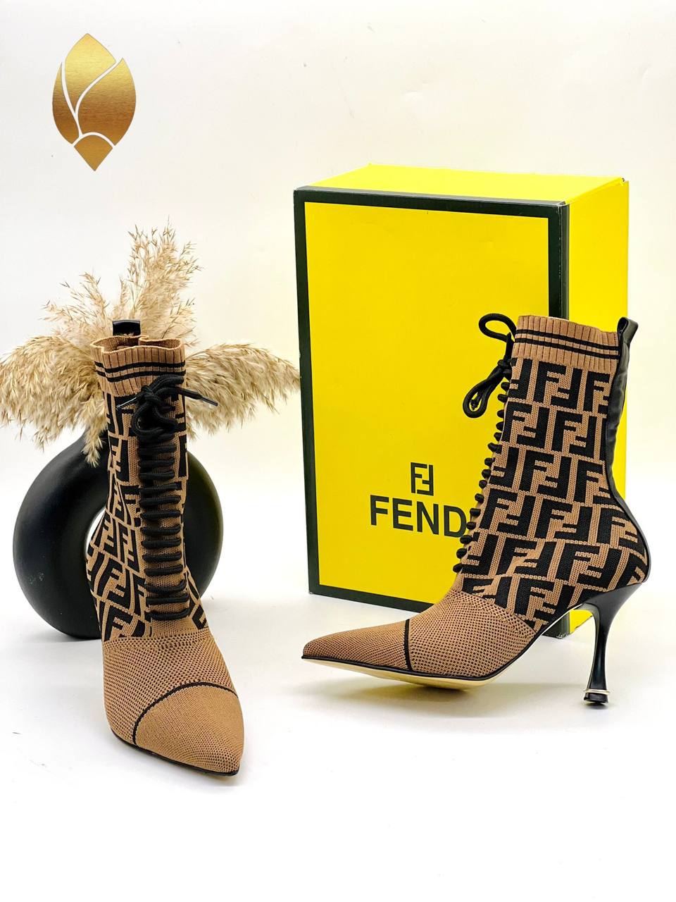 Fendi Topuklu Bot İTHAL