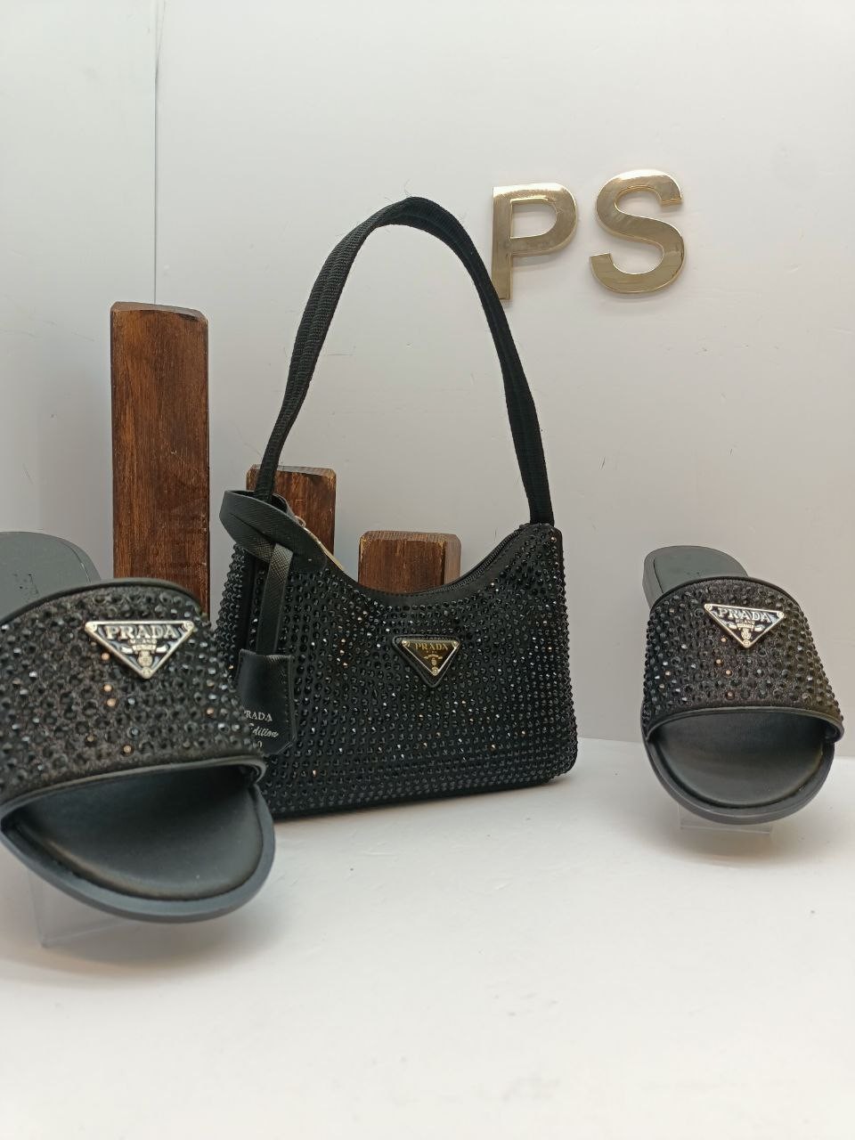 Prada Terlik & Çanta Kombin İTHAL