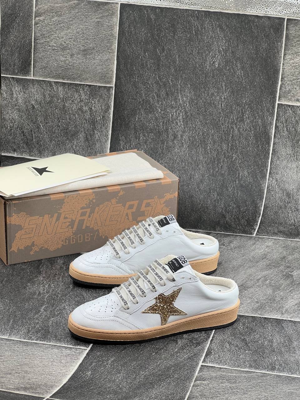 İthal Golden Goose Terlik %100 Deri 