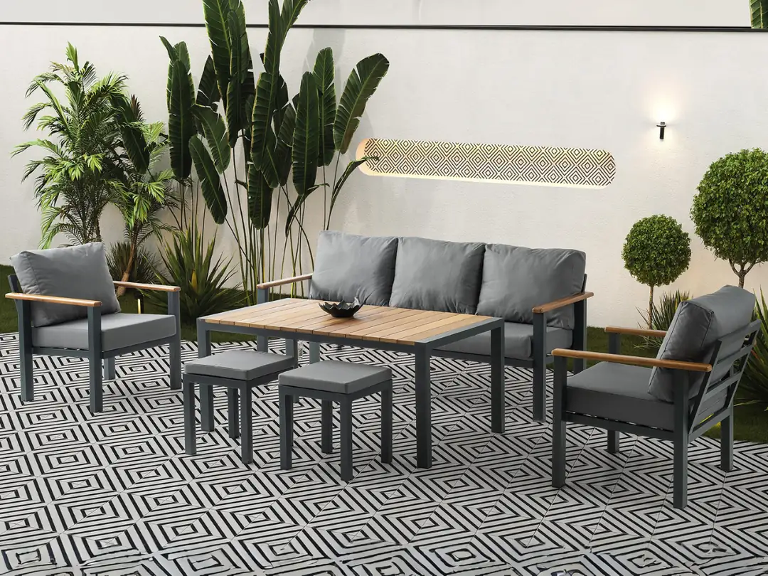 Balkon Oturma Grubu ve Çay Seti Koltuk Takımı Ares
