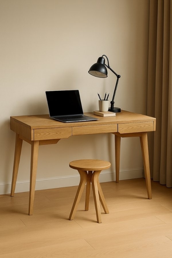 Woodha Masif Ahşap Çalışma Masası Designa - Meşe