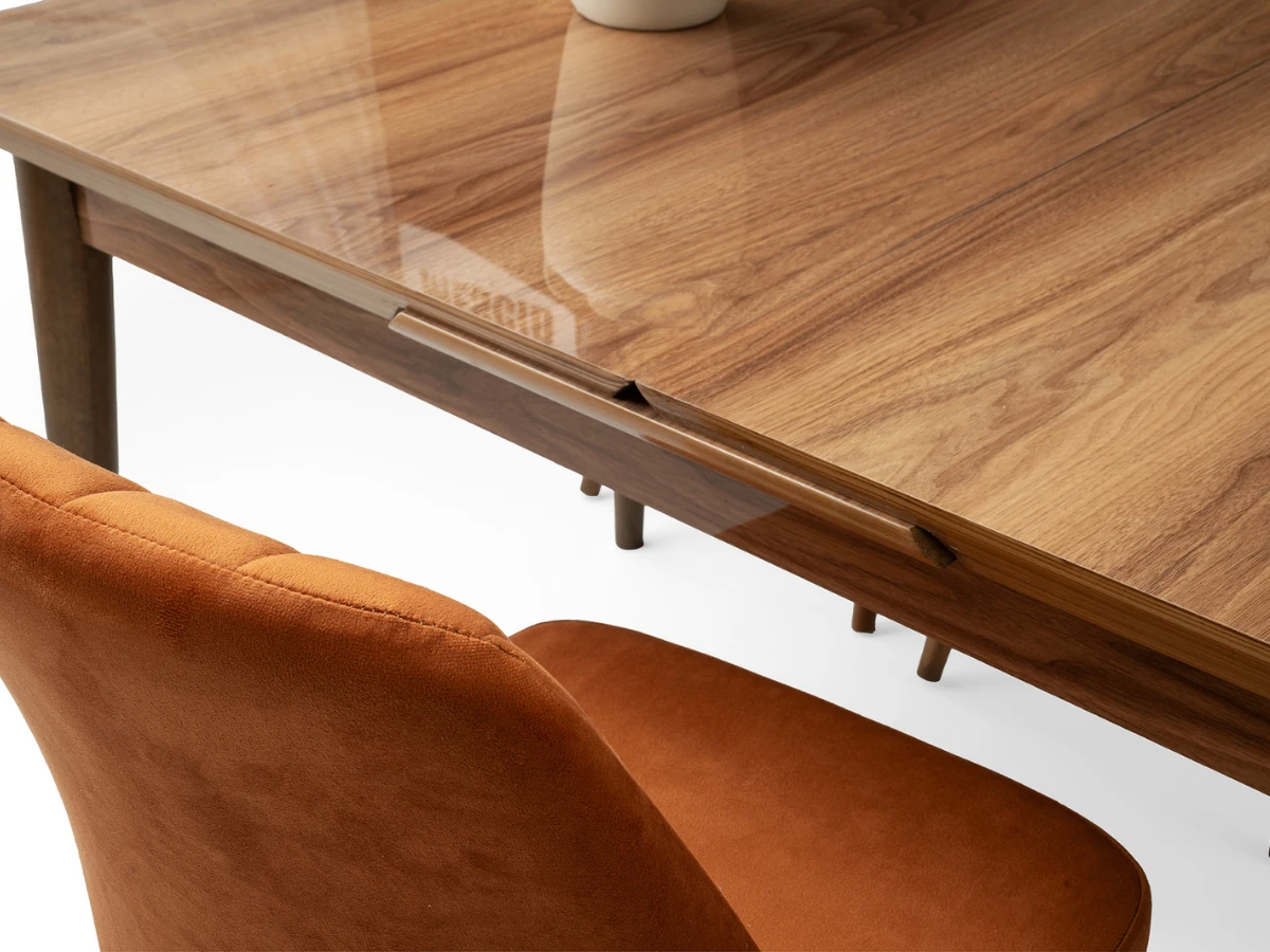 Açılır Yemek Masası Kelebek Ceviz Tekno 160cm