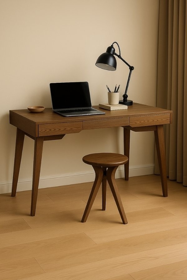 Woodha Masif Ahşap Çalışma Masası Designa