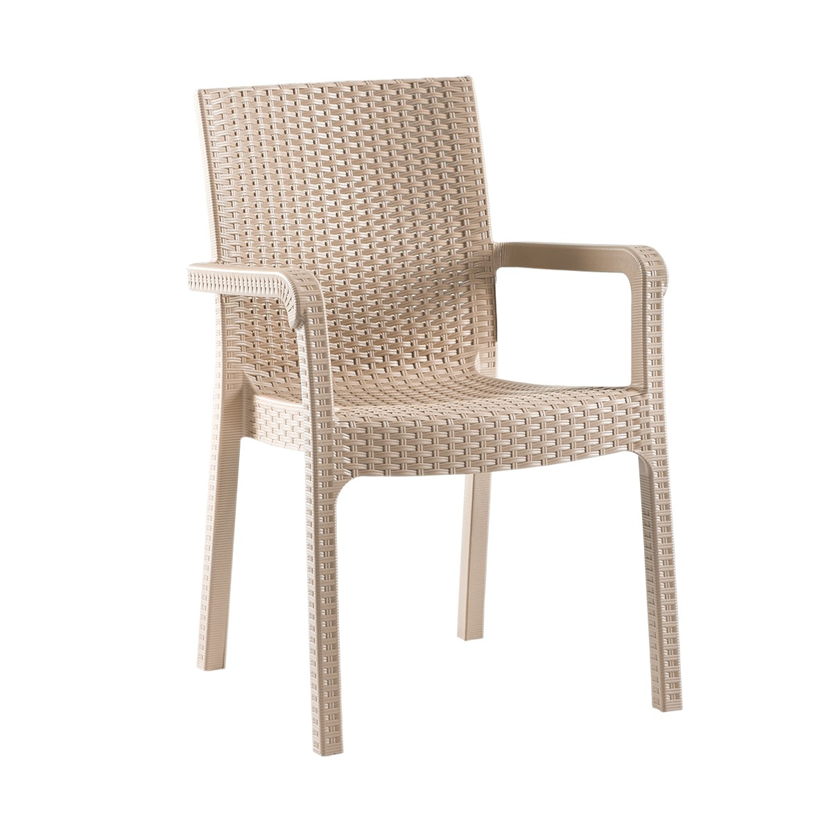 Rattan Sandalye  - Sütlü Kahve