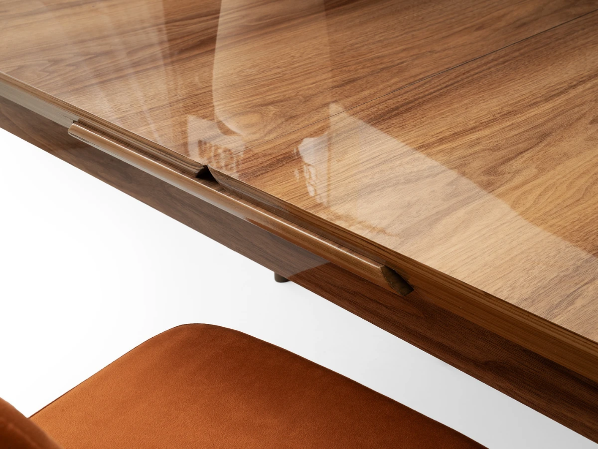 Açılır Yemek Masası Kelebek Ceviz Tekno 160cm