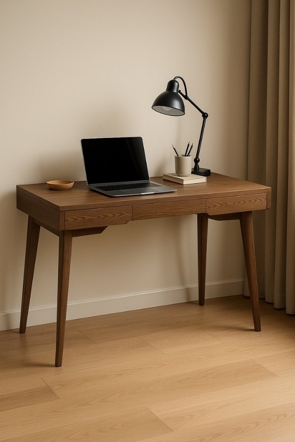 Woodha Masif Ahşap Çalışma Masası Designa