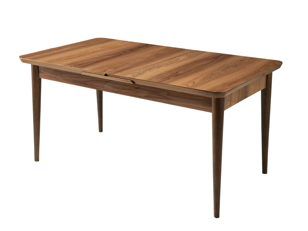 Açılır Yemek Masası Kelebek Ceviz Tekno 160cm