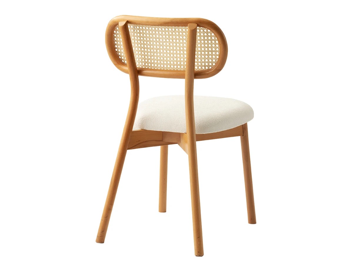 Modern Yemek Masa Takımı Paris Kelebek – Açılır Masa + 4 Adet Ahşap Rattan Sandalye 