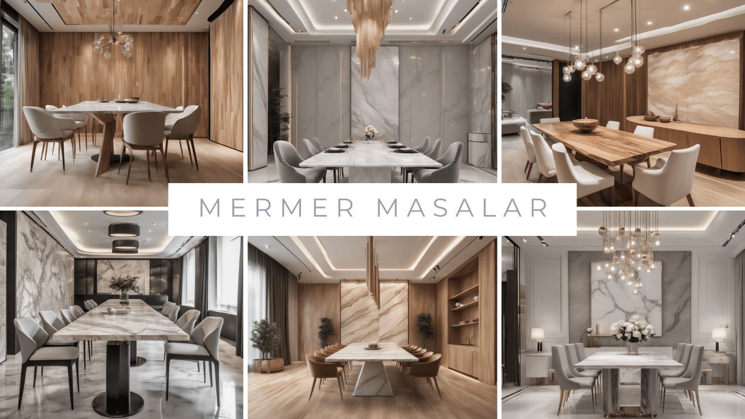 Mermer Yemek Masası