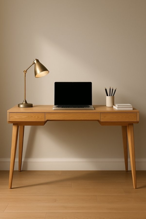 Woodha Masif Ahşap Çalışma Masası Designa - Meşe
